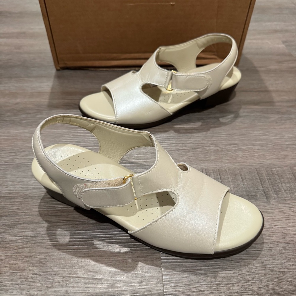 SAS Suntimer Lusso Leather Heeled Sandals